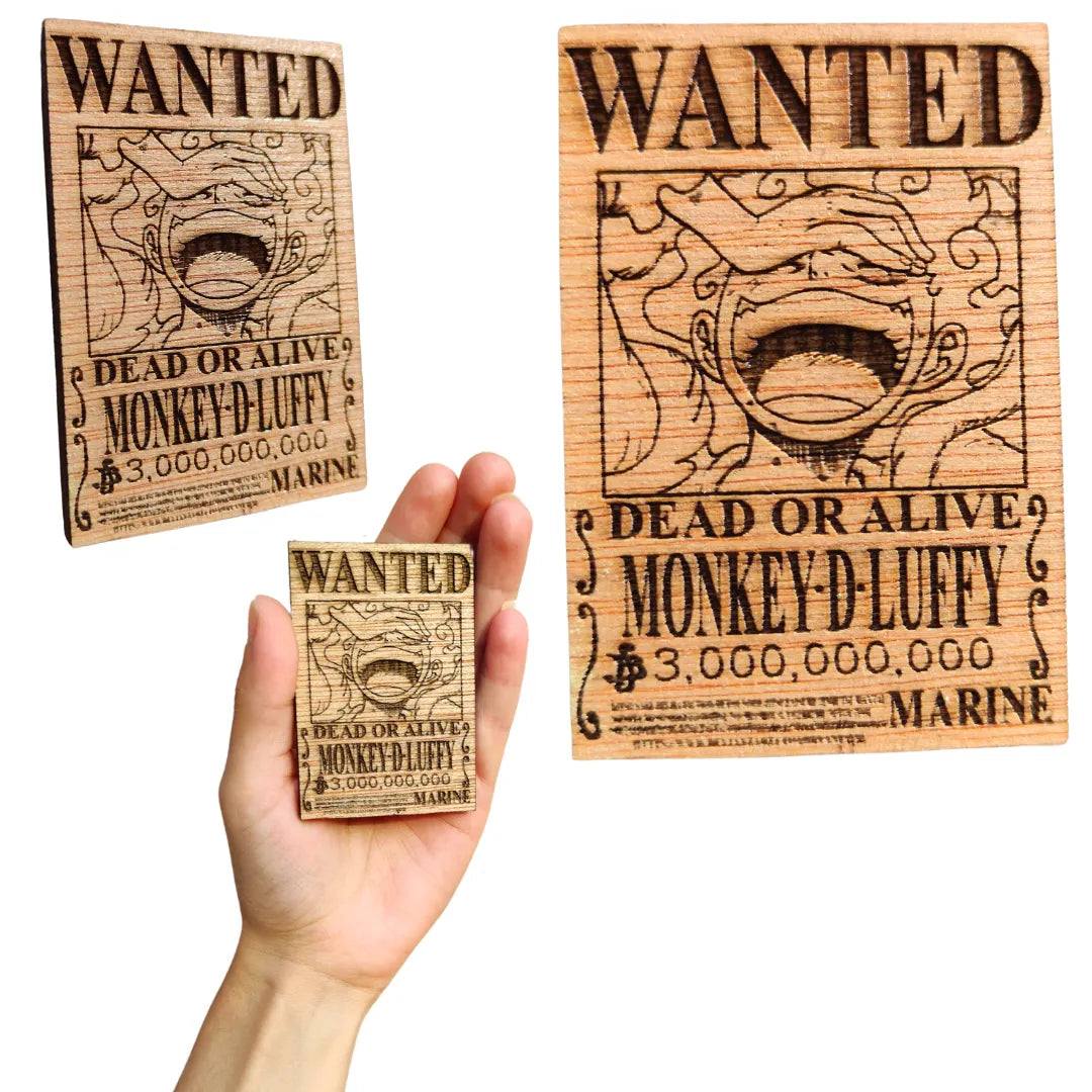 Imagen de Iman Wanted Monkey D Luffy Gear 5 One Piece parte de nuestra colección en Espadas y más, sitio oficial.