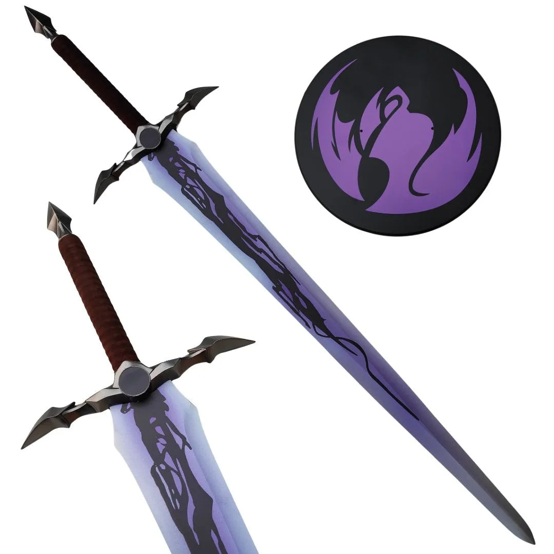 Espada Larga del Rey Demonio Réplica Decorativa Solo Leveling