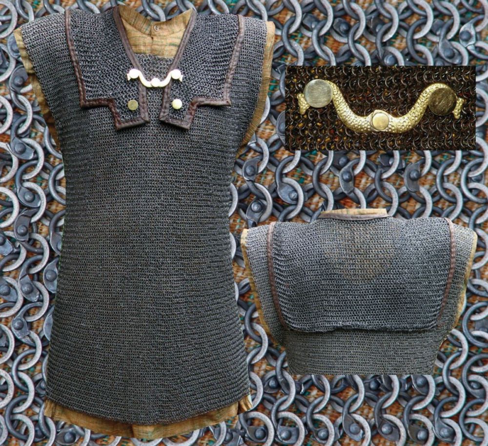 ULF-RM-LH Roman Lorica Hamata Chainmail Riveted and Perforated 6mm