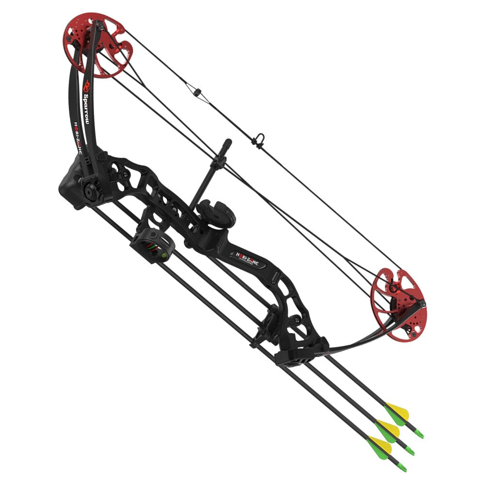 Arco Compuesto Hori-Zone Sparrow 30 lbs Negro