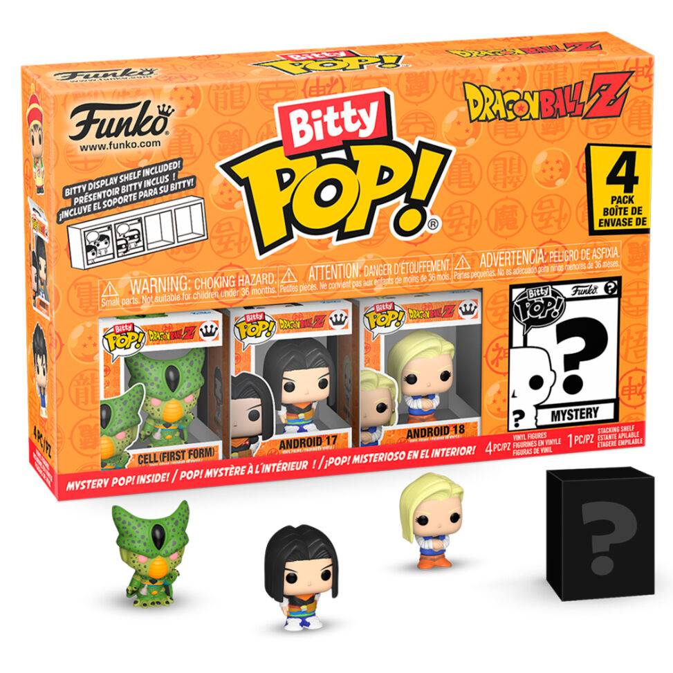 Imagen de Blister 4 Figuras Bitty Pop Dragon Ball Z Frieza parte de nuestra colección en Espadas y más, sitio oficial.