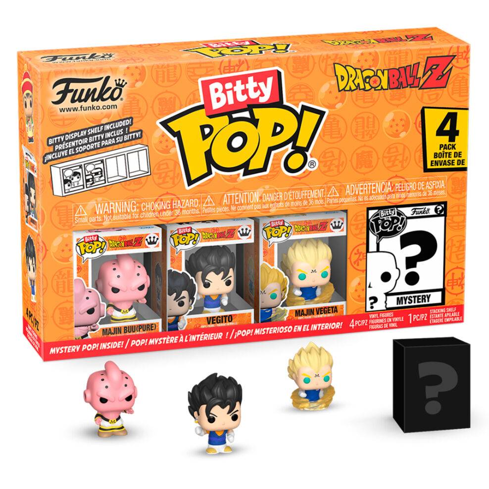 Imagen de Blister 4 Figuras Bitty Pop Dragon Ball Z Gohan parte de nuestra colección en Espadas y más, sitio oficial.