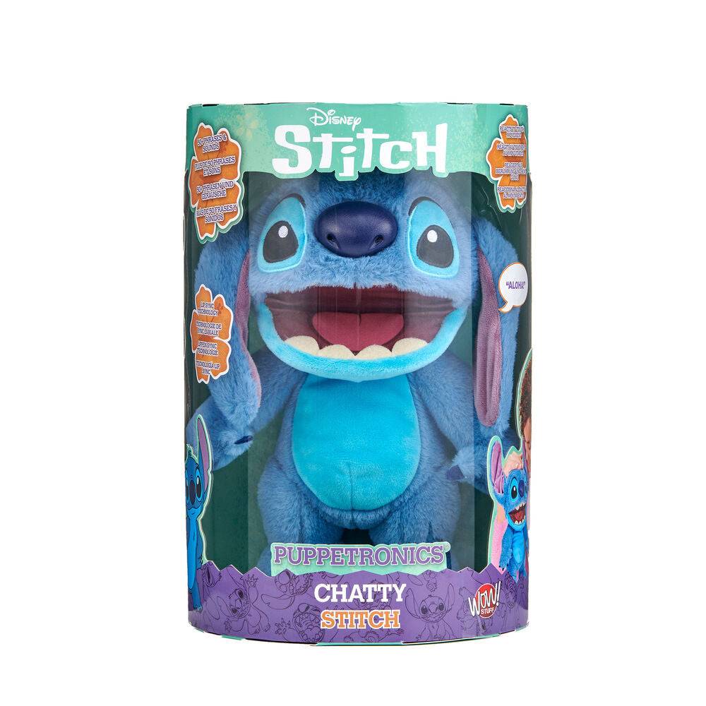Imagen de Peluche Electronico Stitch Disney parte de nuestra colección en Espadas y más, sitio oficial.