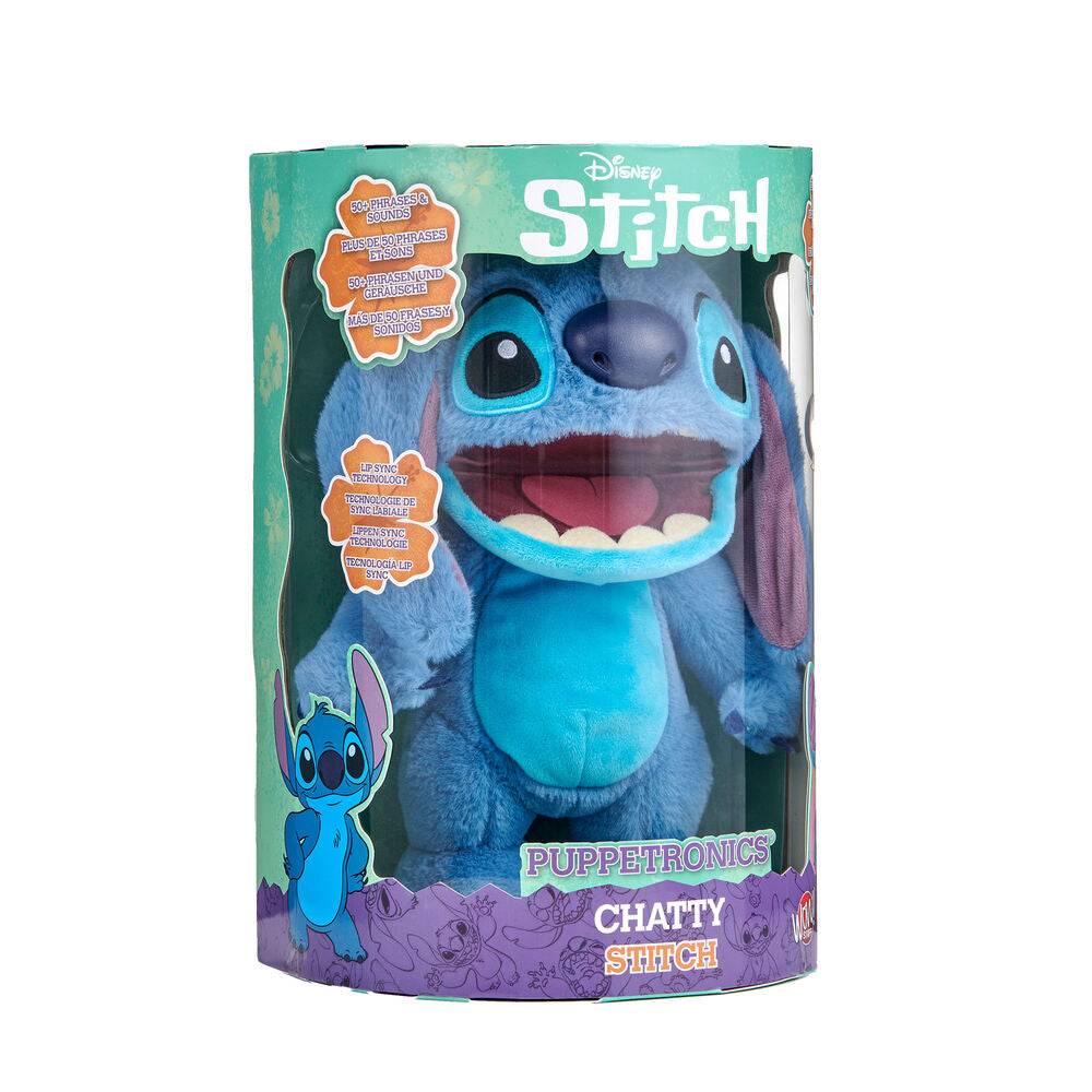 Imagen de Peluche Electronico Stitch Disney parte de nuestra colección en Espadas y más, sitio oficial.