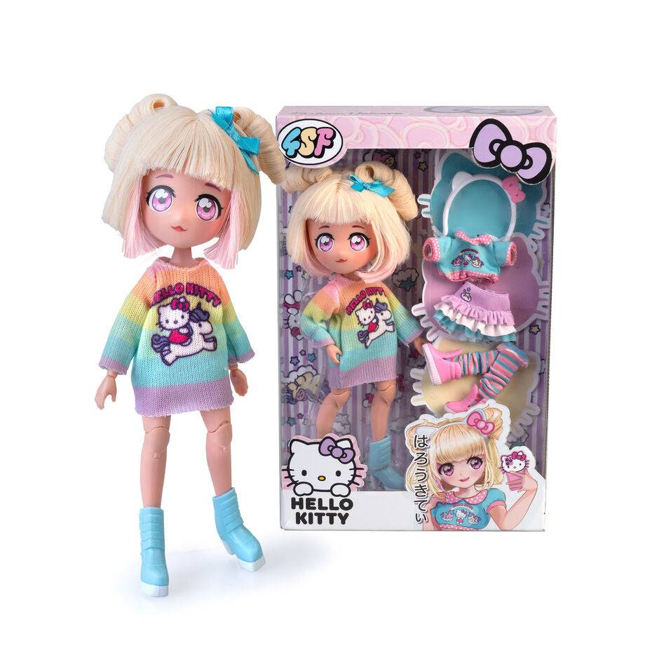 Imagen de Muñeca Manga Fashion Unicorns Hello Kitty parte de nuestra colección en Espadas y más, sitio oficial.