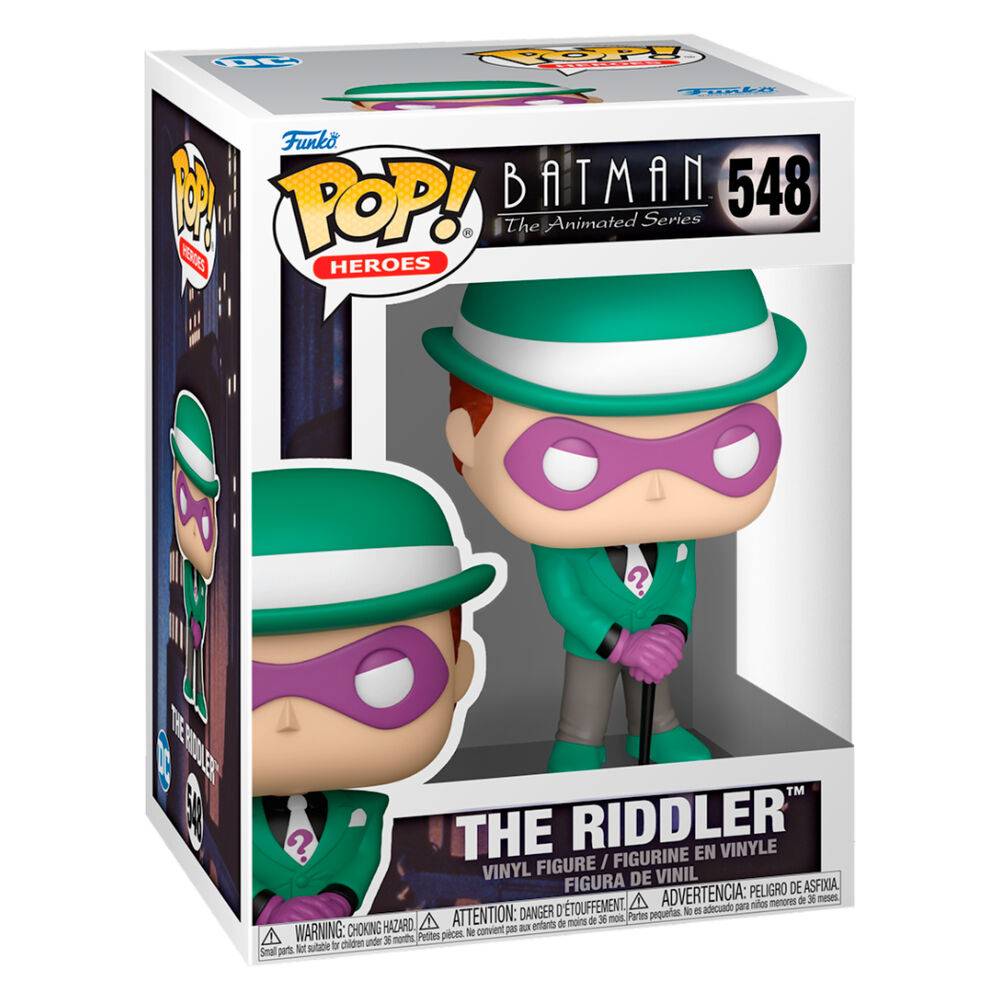 Imagen de Figura Pop Batman The Animated Series The Riddler parte de nuestra colección en Espadas y más, sitio oficial.