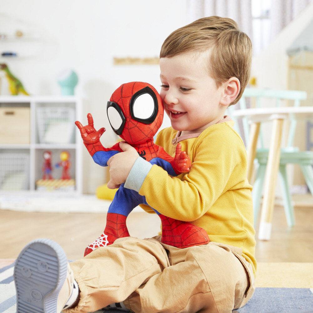 Imagen de Muñeco Peluche Spidey Baila Y Gatea Spidey And His Amazing Friends Marvel parte de nuestra colección en Espadas y más, sitio oficial.