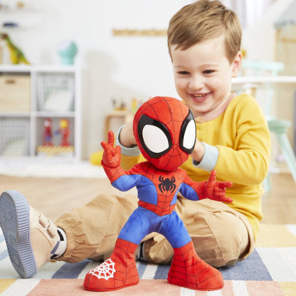 Imagen de Muñeco Peluche Spidey Baila Y Gatea Spidey And His Amazing Friends Marvel parte de nuestra colección en Espadas y más, sitio oficial.