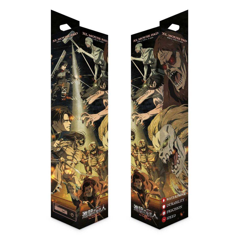 Imagen de Alfombrilla Gaming Attack On Titan parte de nuestra colección en Espadas y más, sitio oficial.