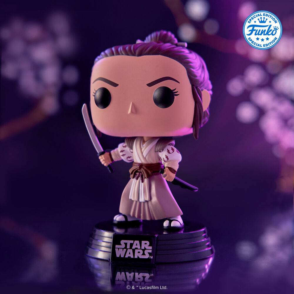 Imagen de Figura Pop Star Wars Impressions Rey Exclusive parte de nuestra colección en Espadas y más, sitio oficial.