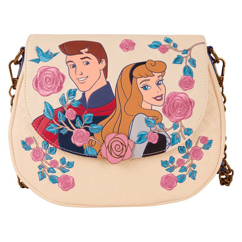 Imagen de Bolso Bandolera Aurora & Phillip La Bella Durmiente Disney Loungefly parte de nuestra colección en Espadas y más, sitio oficial.