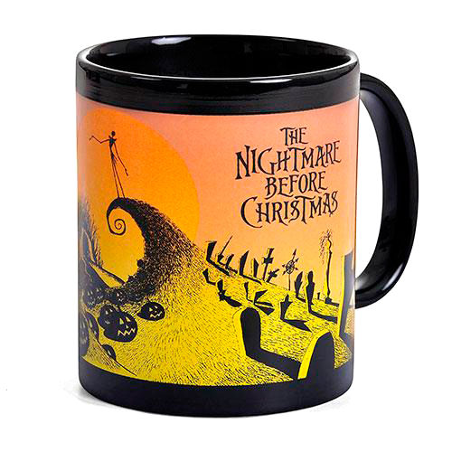 Imagen 2 de Taza Escena Del Cementerio Pesadilla Antes De Navidad Disney 315Ml