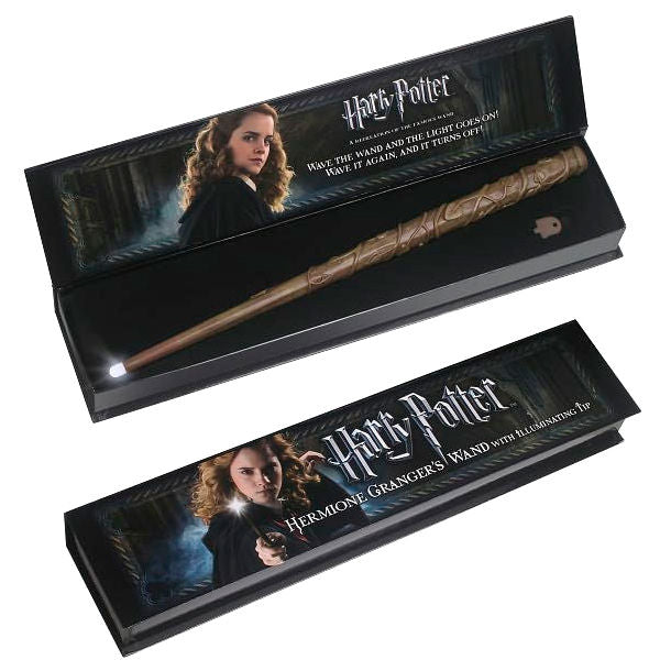 Imagen de Varita Illuminating Hermione Granger Harry Potter parte de nuestra colección en Espadas y más, sitio oficial.