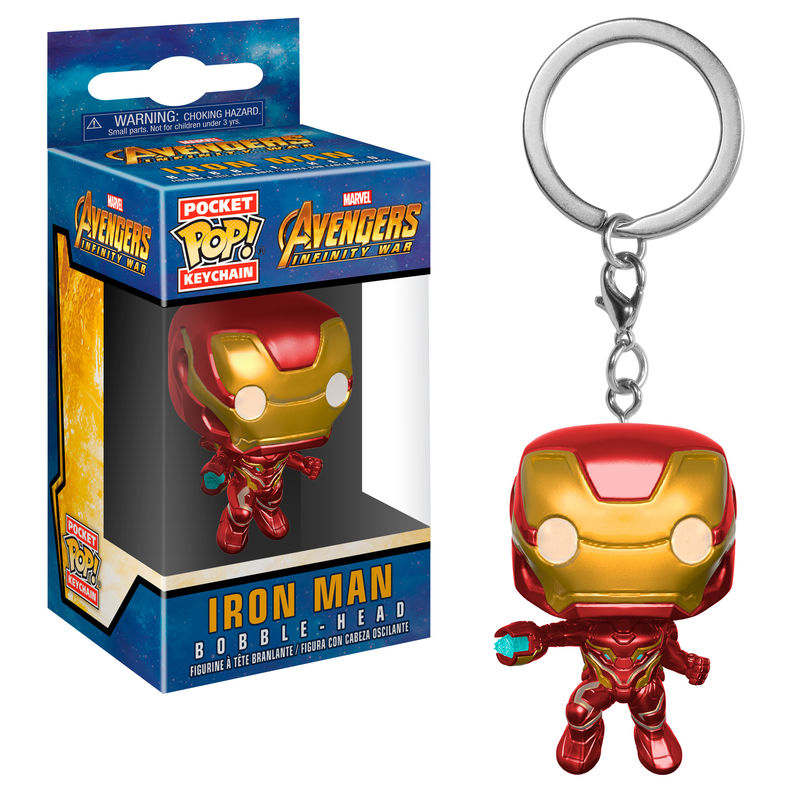 Imagen 1 - Llavero Pocket Pop Marvel Avengers Infinity War Iron Man