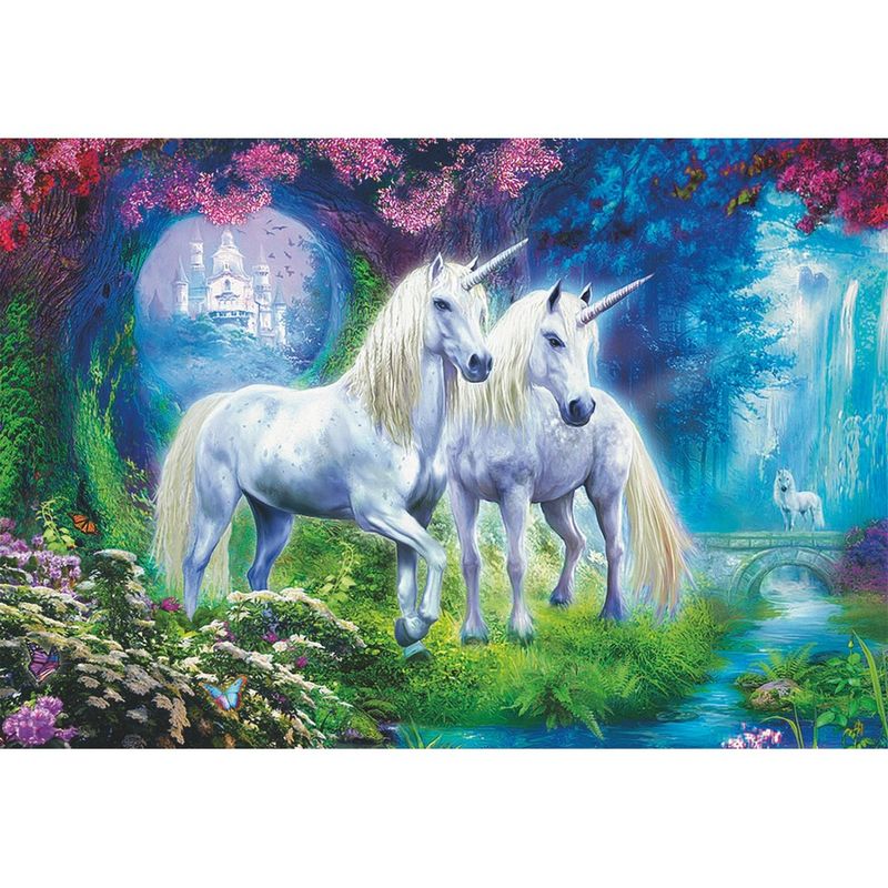 Imagen de Puzzle Unicornios En El Bosque 500Pzs parte de nuestra colección en Espadas y más, sitio oficial.