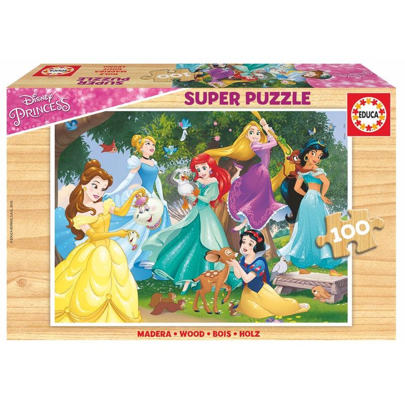 Imagen de Puzzle Princess Disney Madera 100Pzs parte de nuestra colección en Espadas y más, sitio oficial.