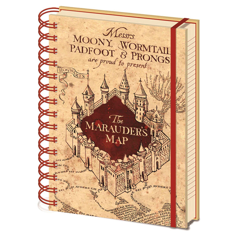 Imagen 1 de Cuaderno A5 Mapa Merodeador Harry Potter