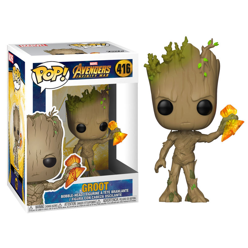 Imagen 1 - Figura Pop Marvel Infinity War Groot Stormbreaker