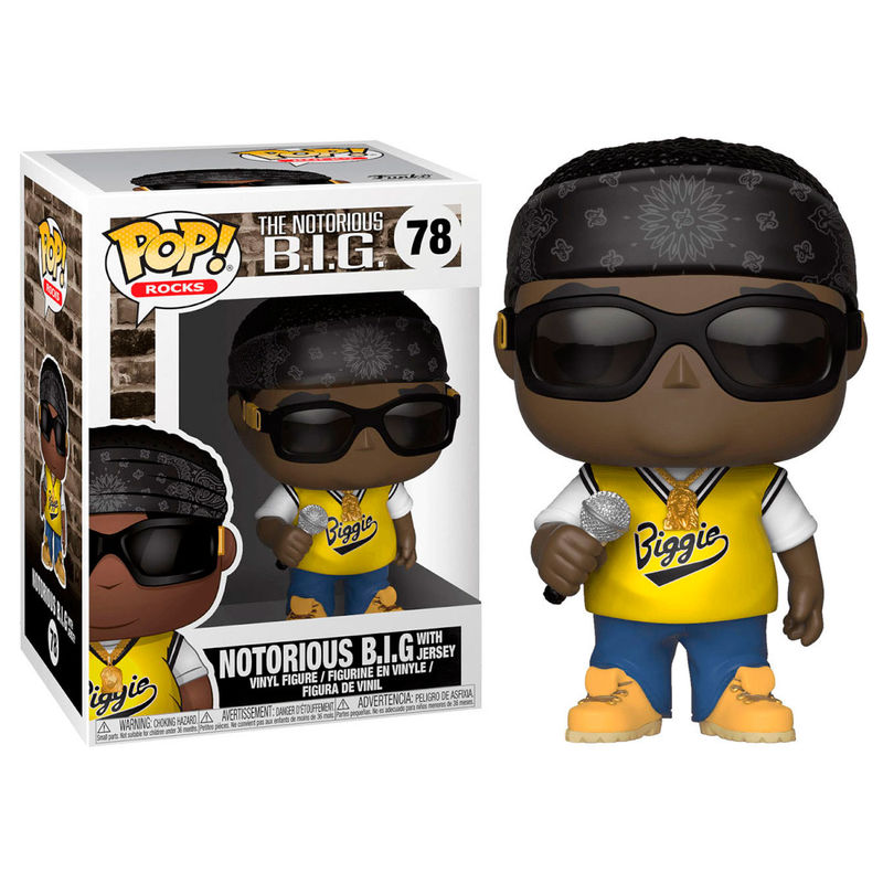 Imagen de Figura Pop Notorious B.i.g. In Jersey parte de nuestra colección en Espadas y más, sitio oficial.