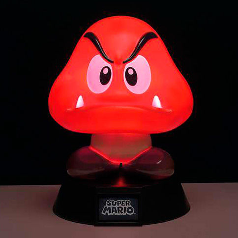 Imagen de Lampara 3D Goomba Super Mario Bros Nintendo parte de nuestra colección en Espadas y más, sitio oficial.
