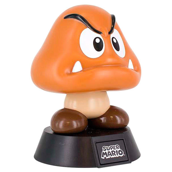 Imagen de Lampara 3D Goomba Super Mario Bros Nintendo parte de nuestra colección en Espadas y más, sitio oficial.
