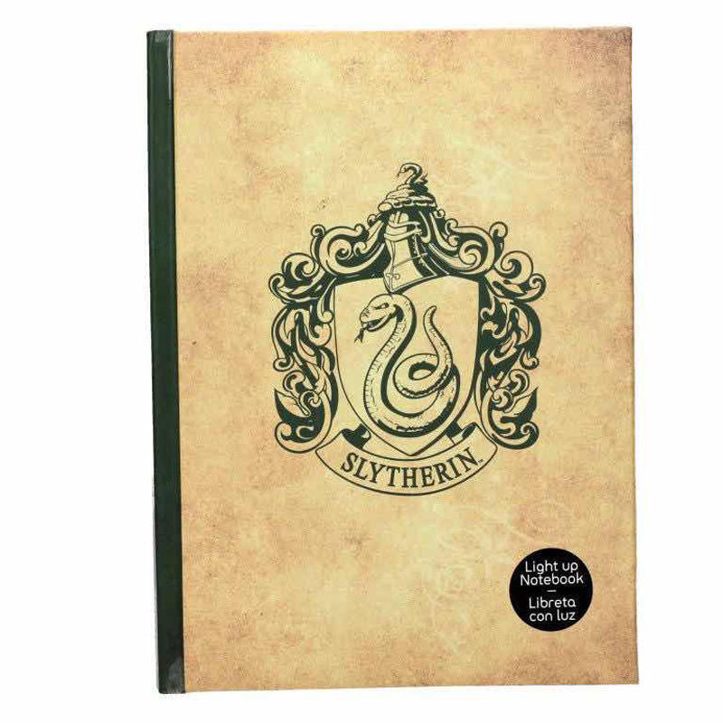 Imagen 1 - Cuaderno Slytherin Harry Potter Con Luz