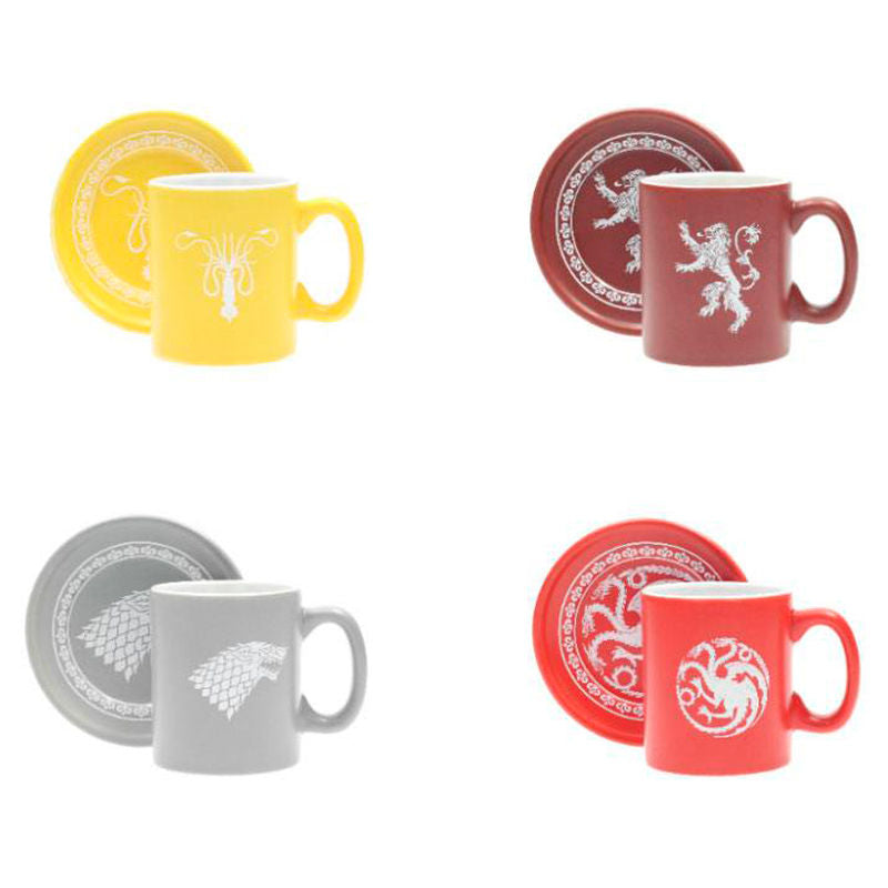 Imagen 1 - Set 4 Mini Tazas Espresso Emblemas Juego De Tronos