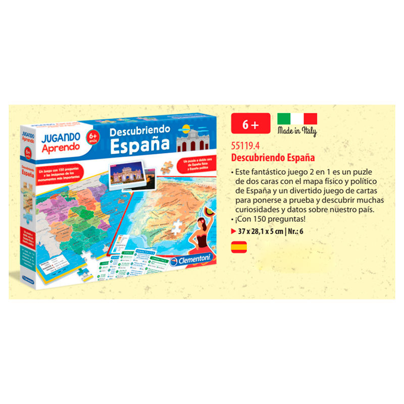 Imagen 1 - Juego Puzzle Mapa Geo Descubre España