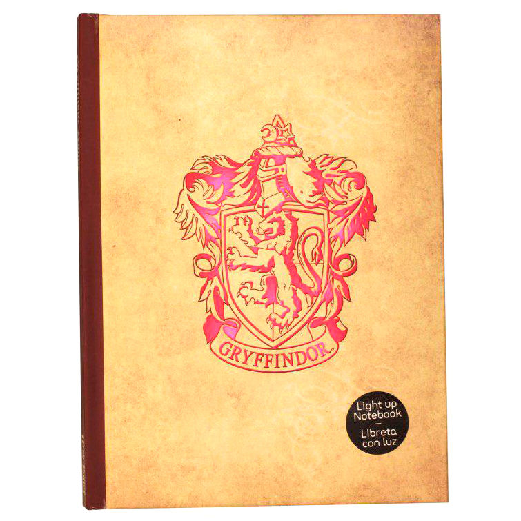 Imagen 1 - Cuaderno Gryffindor Harry Potter Con Luz