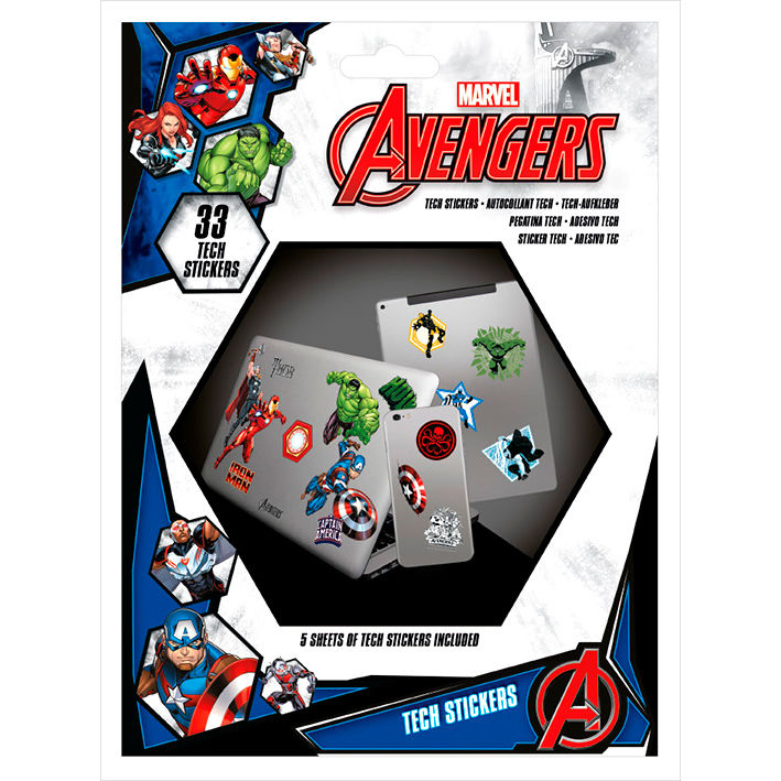 Imagen 1 de Set 33 Vinilos Vengadores Avengers Marvel