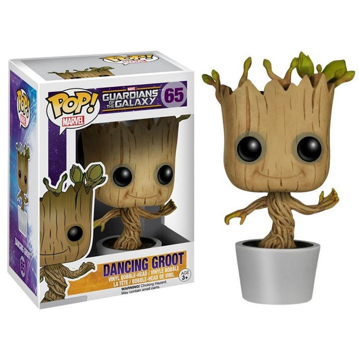 Imagen de Figura Pop Marvel Guardianes De La Galaxia Dancing Groot parte de nuestra colección en Espadas y más, sitio oficial.