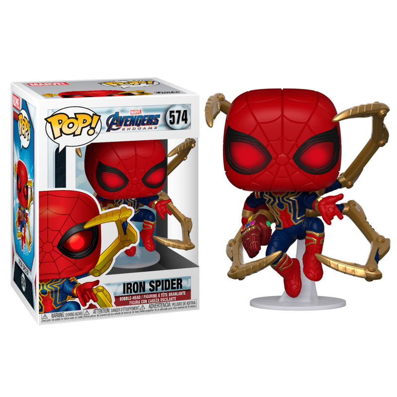Imagen de Figura Pop Marvel Vengadores Endgame Iron Spider With Nano Gauntlet parte de nuestra colección en Espadas y más, sitio oficial.