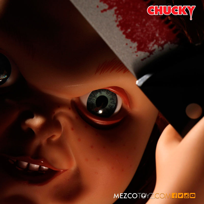 Imagen de Muñeco Chucky El Muñeco Diabolico Sonido 38Cm parte de nuestra colección en Espadas y más, sitio oficial.