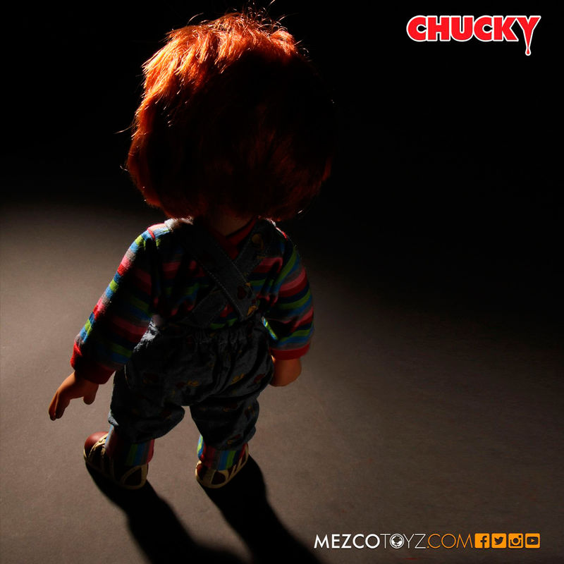 Imagen de Muñeco Chucky El Muñeco Diabolico Sonido 38Cm parte de nuestra colección en Espadas y más, sitio oficial.