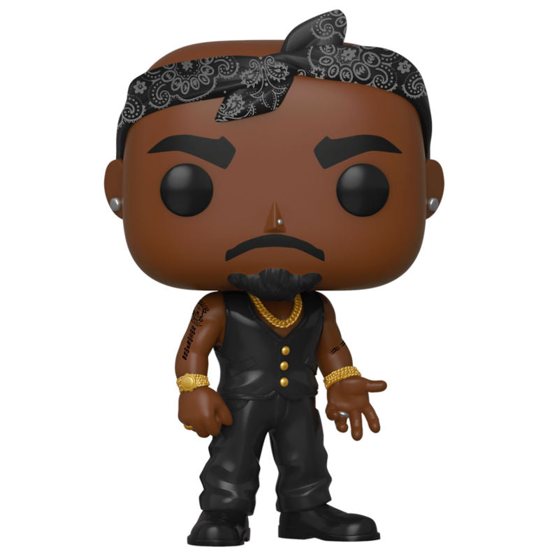 Imagen 1 - Figura Pop Tupac Vest With Bandana