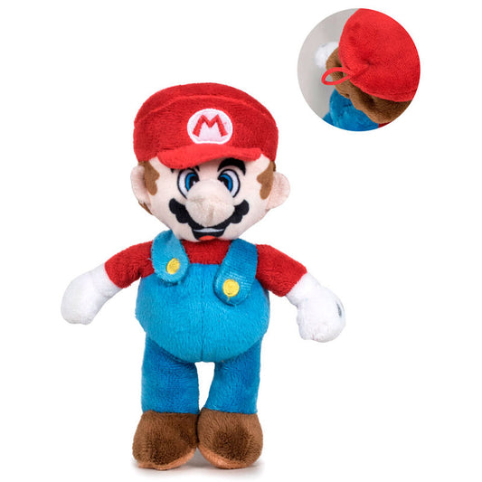 Imagen de Peluche Mario Super Mario Bros Nintendo Soft 18Cm parte de nuestra colección en Espadas y más, sitio oficial.