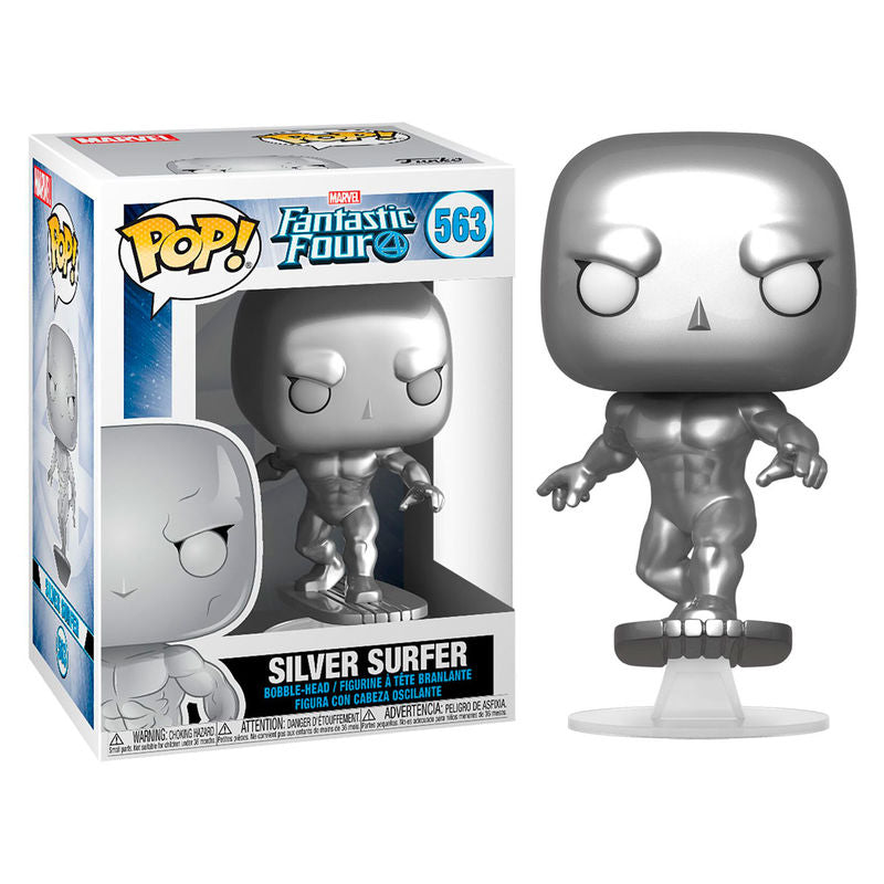 Imagen de Figura Pop Marvel Los 4 Fantasticos Silver Surfer parte de nuestra colección en Espadas y más, sitio oficial.