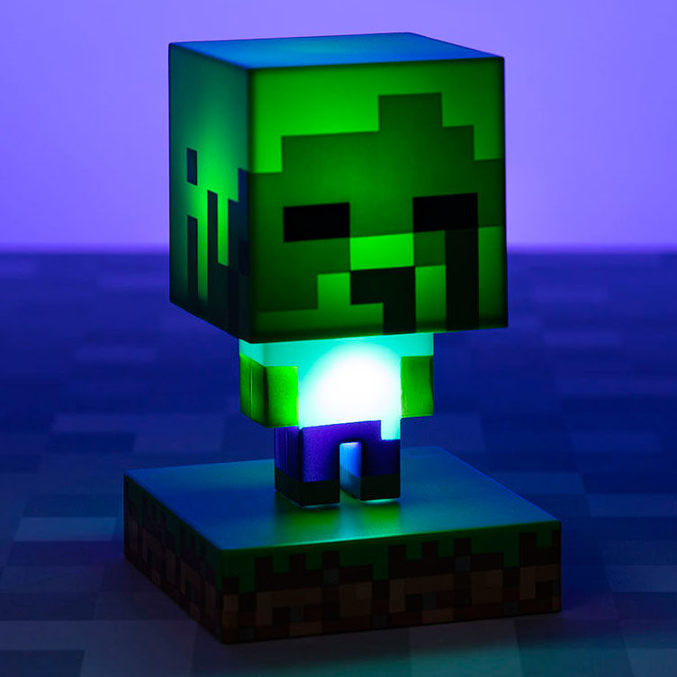Imagen 1 - Lampara Icons Zombie Minecraft