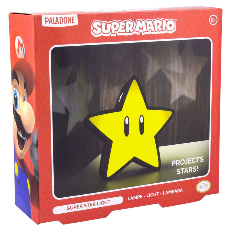 Imagen de Lampara Super Estrella Super Mario Bros Nintendo parte de nuestra colección en Espadas y más, sitio oficial.