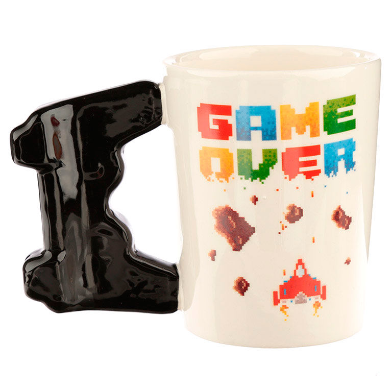 Imagen 3 - Taza Asa 3D Mando Videojuego Pixel Game Over