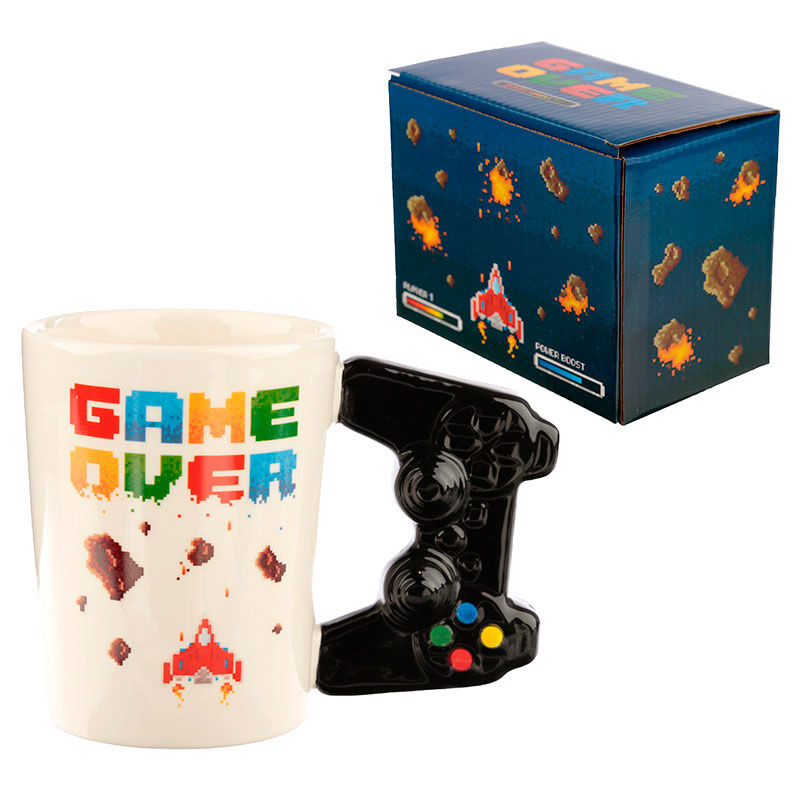 Imagen 5 - Taza Asa 3D Mando Videojuego Pixel Game Over
