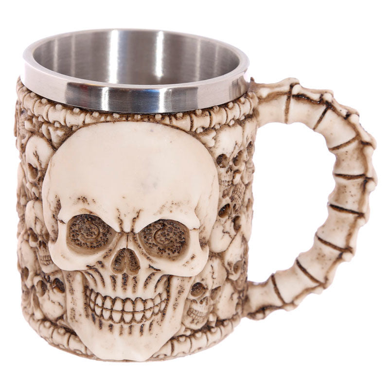 Imagen de Taza Calavera Y Cabezas De Calaveras parte de nuestra colección en Espadas y más, sitio oficial.