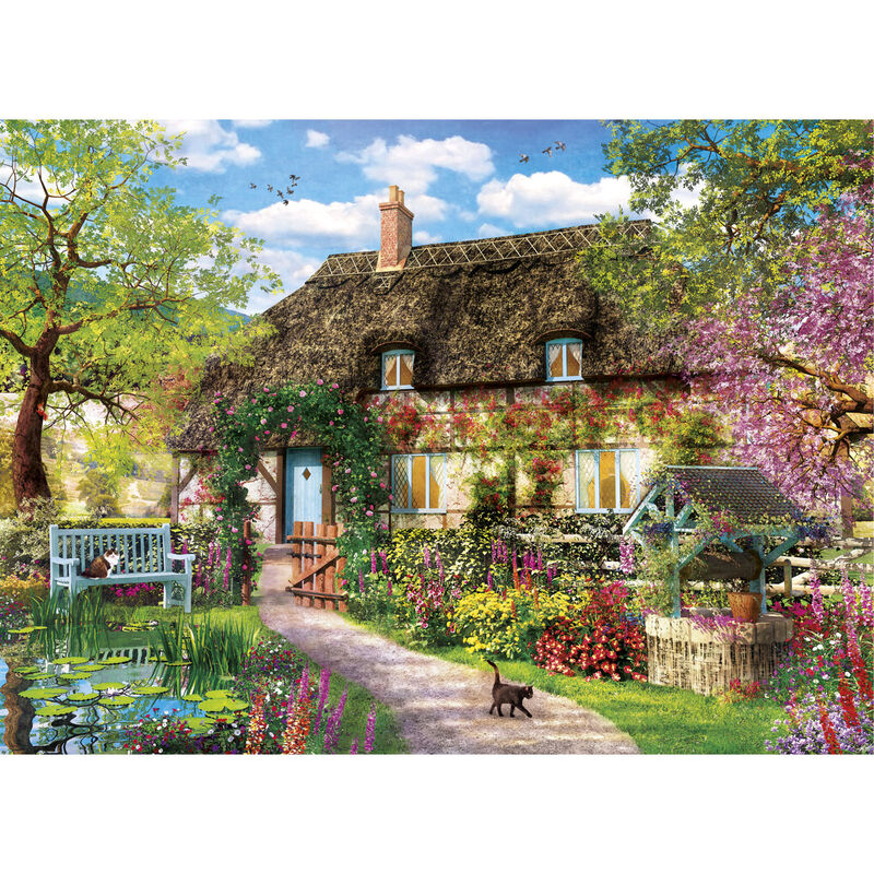Imagen de Puzzle High Quality The Old Cottage 1000Pzs parte de nuestra colección en Espadas y más, sitio oficial.