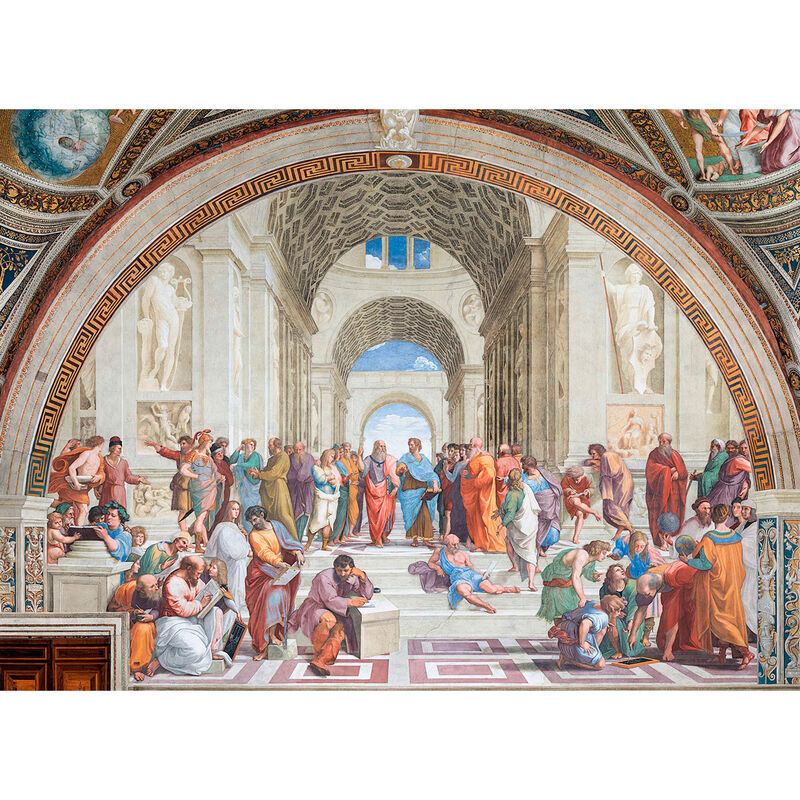 Imagen 1 - Puzzle Escuela De Athenas Raffaello Museo Vaticano 1000Pzs