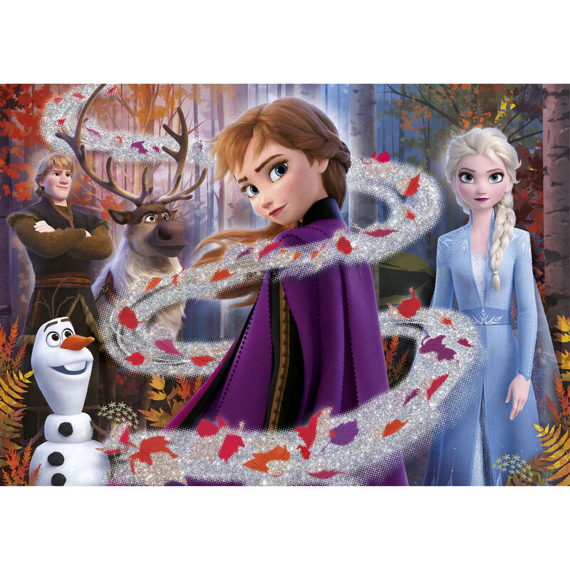 Imagen de Puzzle Glitter Effect Frozen 2 Disney 104Pzs parte de nuestra colección en Espadas y más, sitio oficial.