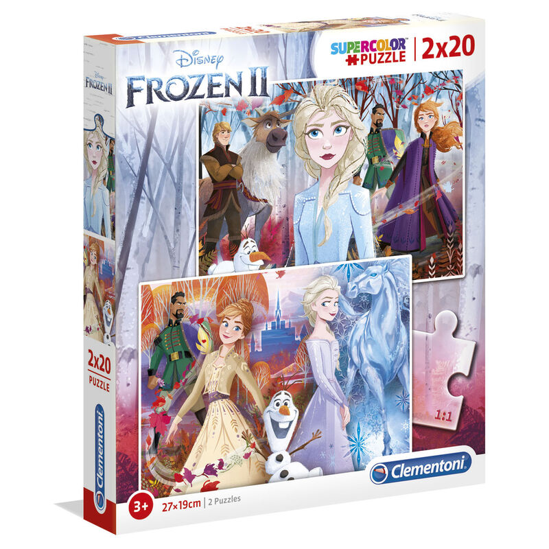 Imagen de Puzzle Maxi Frozen Disney 2 2X20pzs parte de nuestra colección en Espadas y más, sitio oficial.