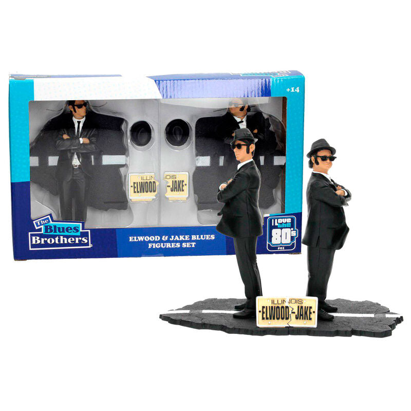Imagen 1 - Blister 2 Figuras Jake And Elwood Blues Brothers 18Cm