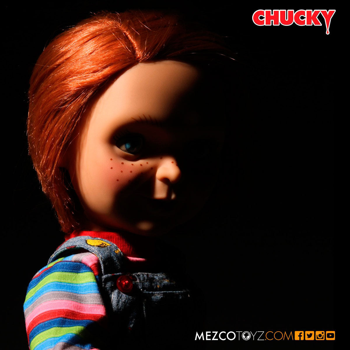 Imagen de Figura Articulada Parlante Muñeco Diabolico Chucky 38Cm parte de nuestra colección en Espadas y más, sitio oficial.