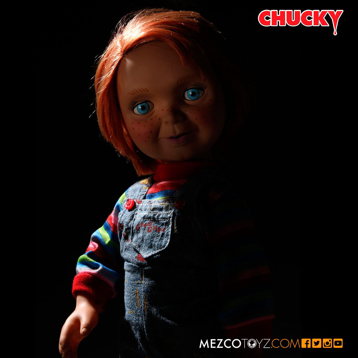 Imagen de Figura Articulada Parlante Muñeco Diabolico Chucky 38Cm parte de nuestra colección en Espadas y más, sitio oficial.