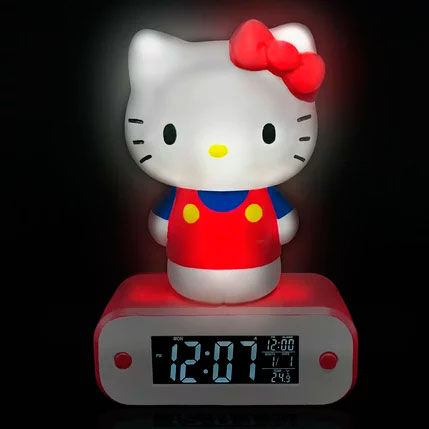 Imagen de Lampara Despertador Hello Kitty parte de nuestra colección en Espadas y más, sitio oficial.